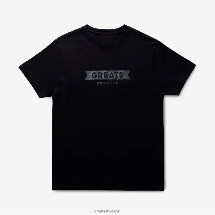 GREATS Black Foil The Tee Apparel ZXBPJD101