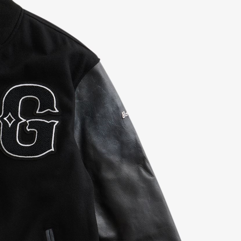 GREATS Black The Varsity Bomber Apparel ZXBPJD98