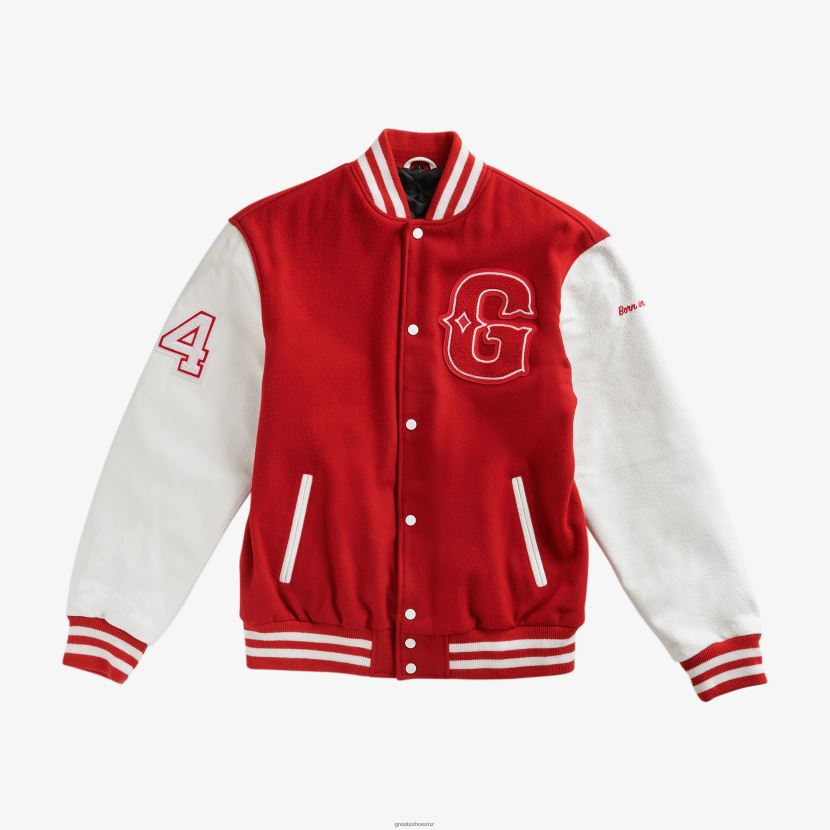 GREATS Red The Varsity Bomber Apparel ZXBPJD99
