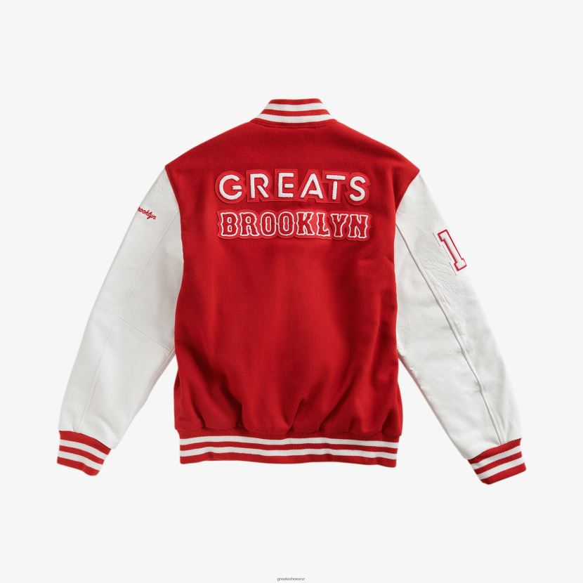 GREATS Red The Varsity Bomber Apparel ZXBPJD99