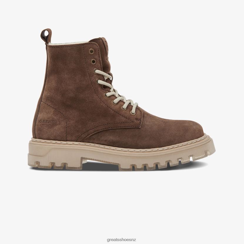 GREATS Brown The Bowery Boot Shoes ZXBPJD81
