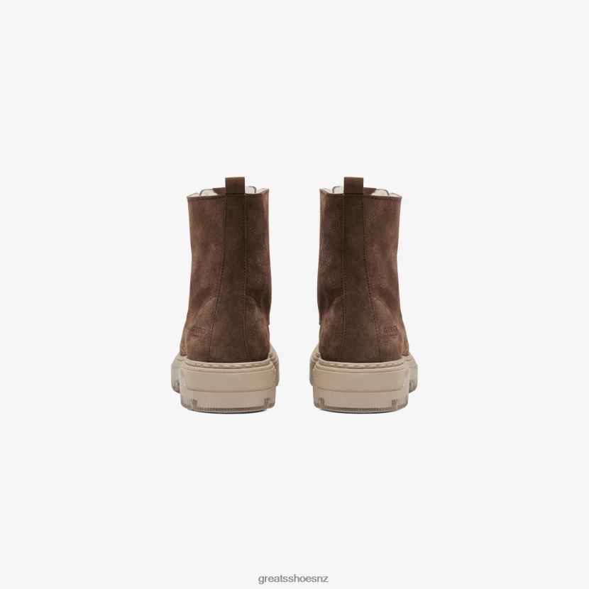 GREATS Brown The Bowery Boot Shoes ZXBPJD81