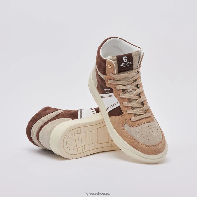GREATS Brown The St. James High Shoes ZXBPJD114