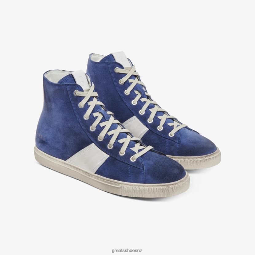GREATS Navy The Reign High Shoes ZXBPJD110