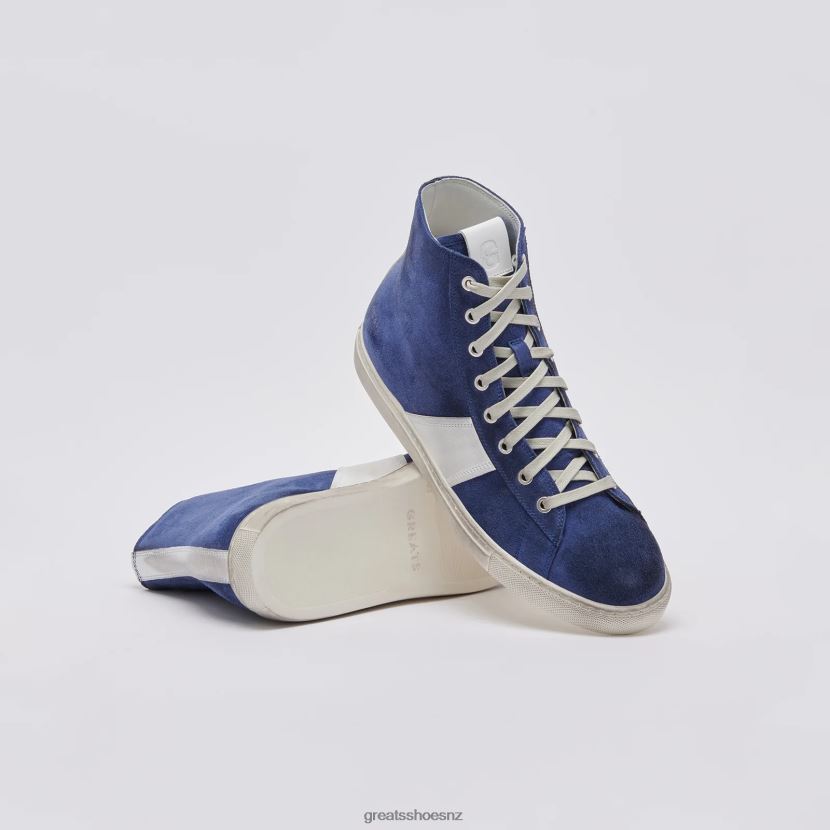 GREATS Navy The Reign High Shoes ZXBPJD110