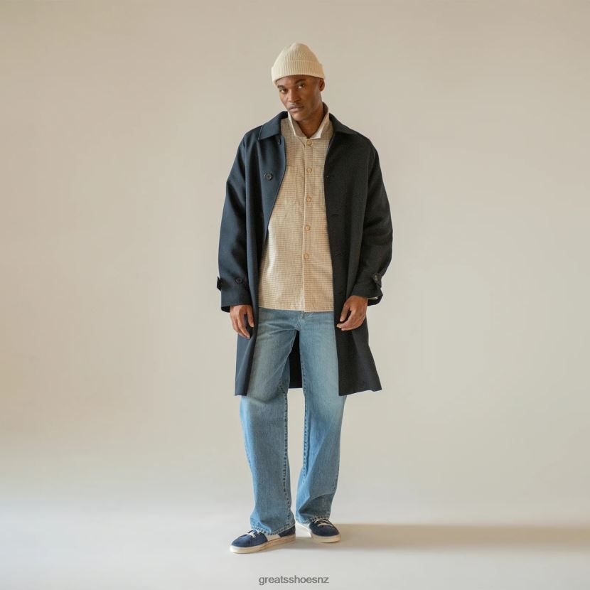 GREATS Navy The Reign High Shoes ZXBPJD110