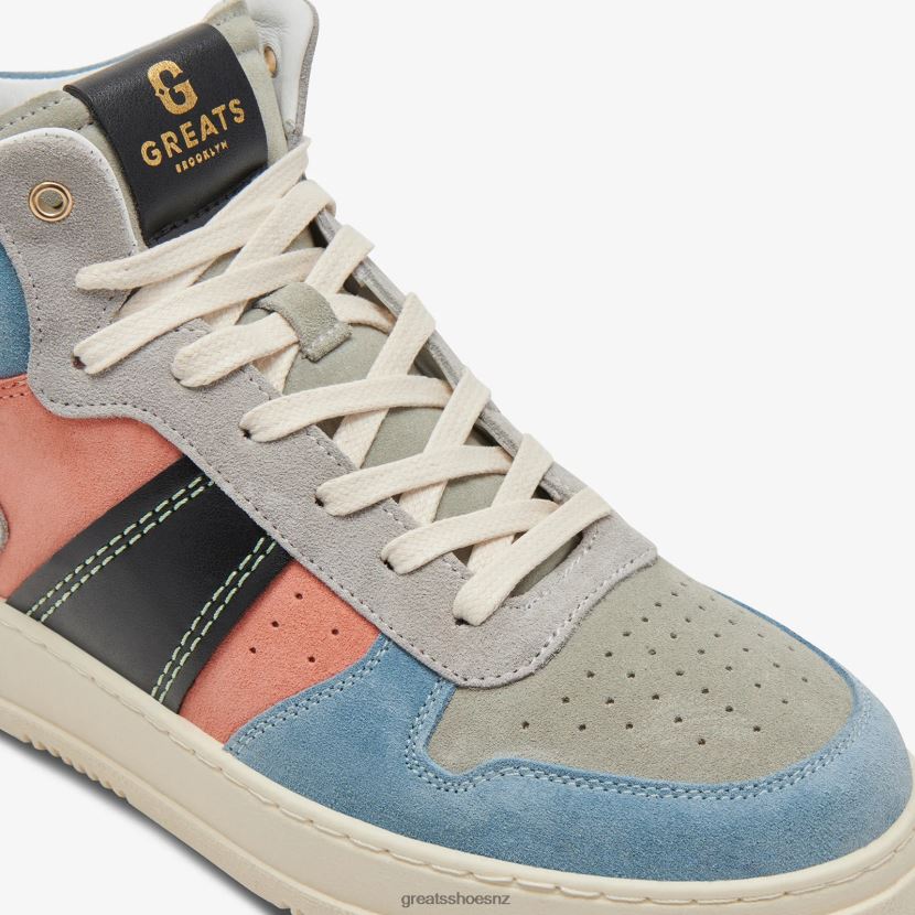 GREATS Vintage Blue The St. James Mid Shoes ZXBPJD117