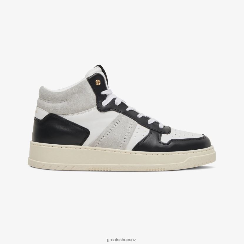 GREATS White Black The St. James Mid Shoes ZXBPJD115