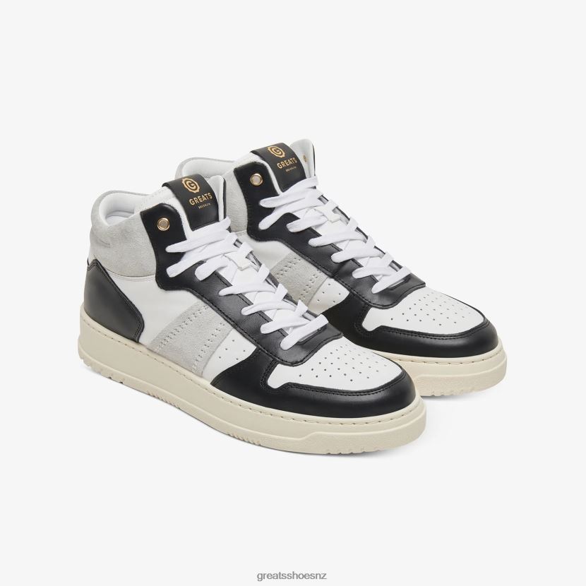 GREATS White Black The St. James Mid Shoes ZXBPJD115