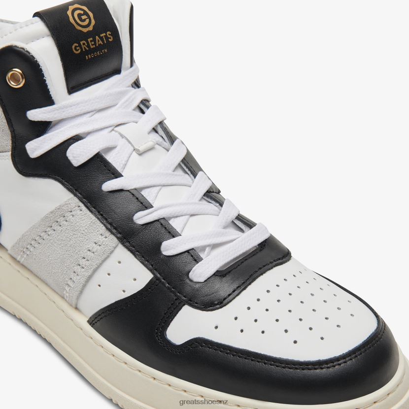 GREATS White Black The St. James Mid Shoes ZXBPJD115