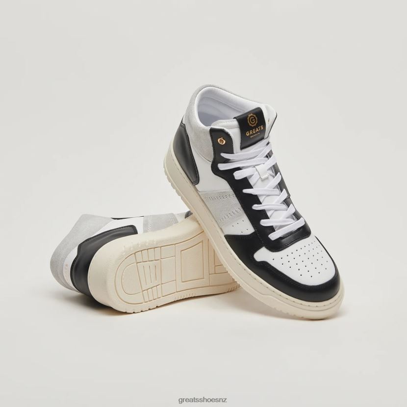 GREATS White Black The St. James Mid Shoes ZXBPJD115