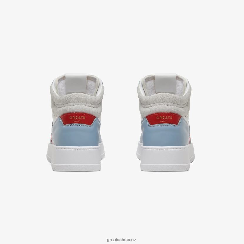 GREATS White Blue The St. James Mid Shoes ZXBPJD118