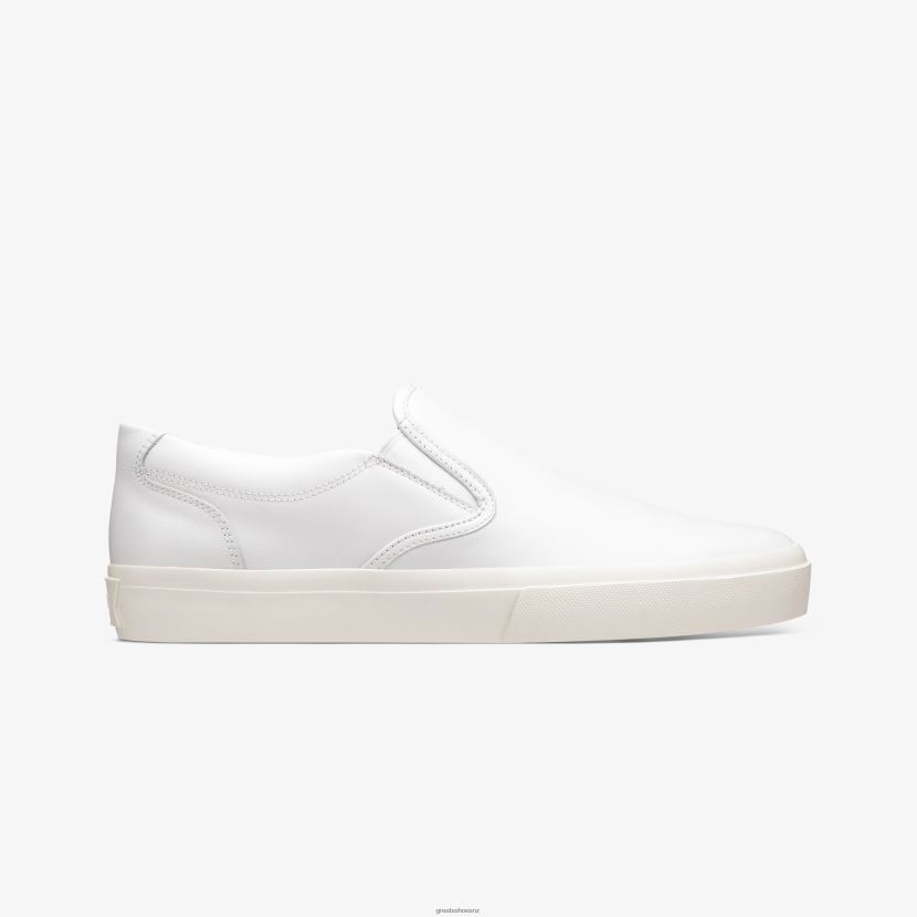 GREATS Blanco The Wooster Leather Shoes ZXBPJD71