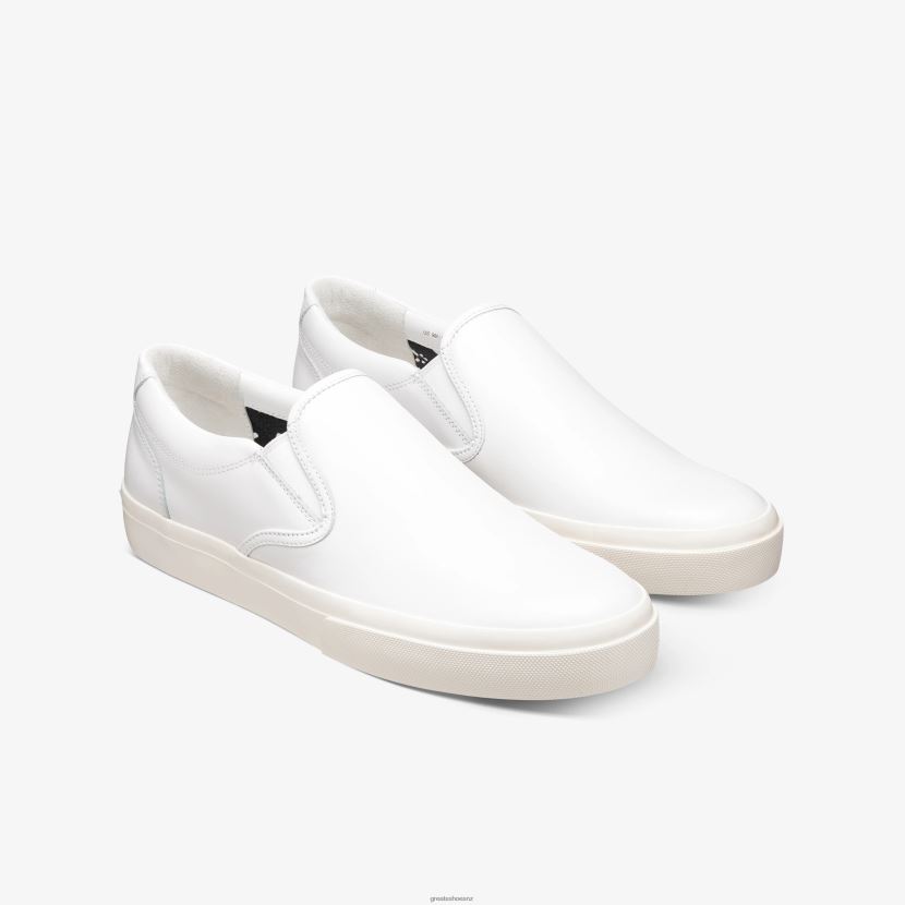 GREATS Blanco The Wooster Leather Shoes ZXBPJD71