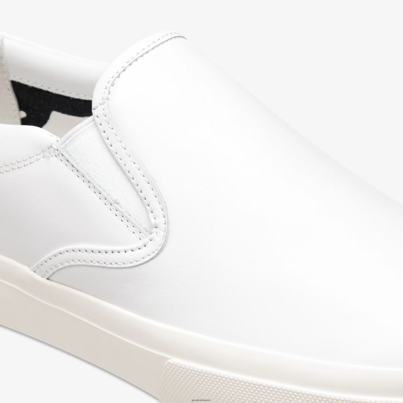 GREATS Blanco The Wooster Leather Shoes ZXBPJD71