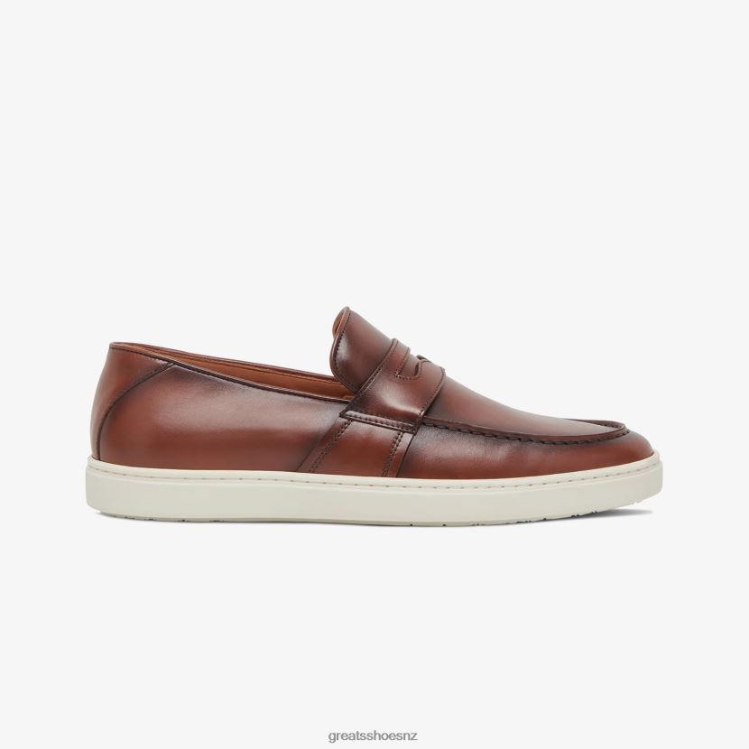 GREATS Cuoio The Paros Penny Loafer Shoes ZXBPJD73