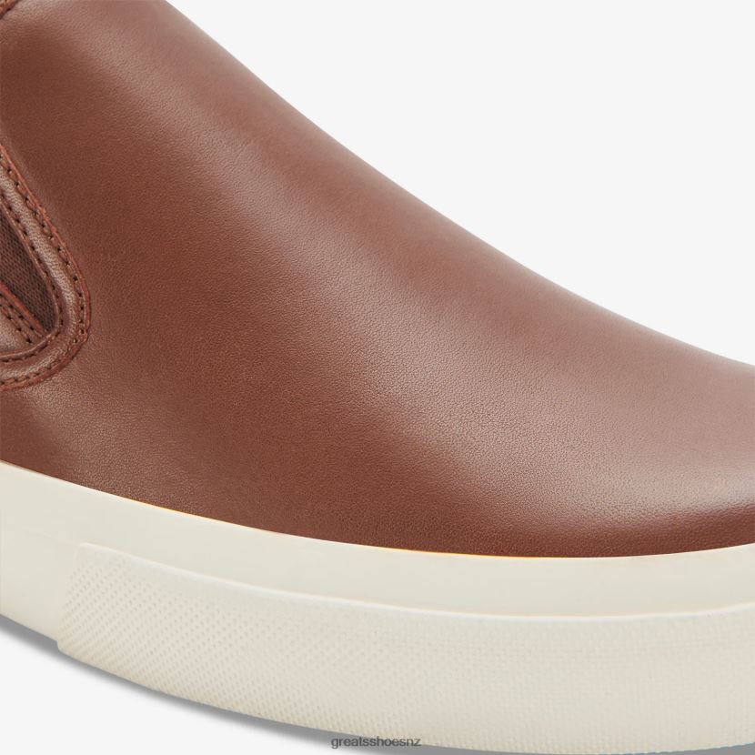 GREATS Dark Brown The Wooster Leather Shoes ZXBPJD72