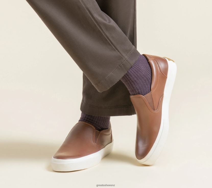 GREATS Dark Brown The Wooster Leather Shoes ZXBPJD72