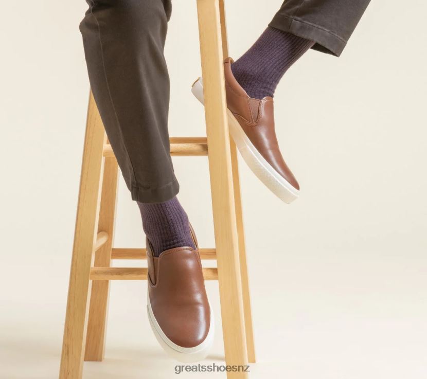 GREATS Dark Brown The Wooster Leather Shoes ZXBPJD72