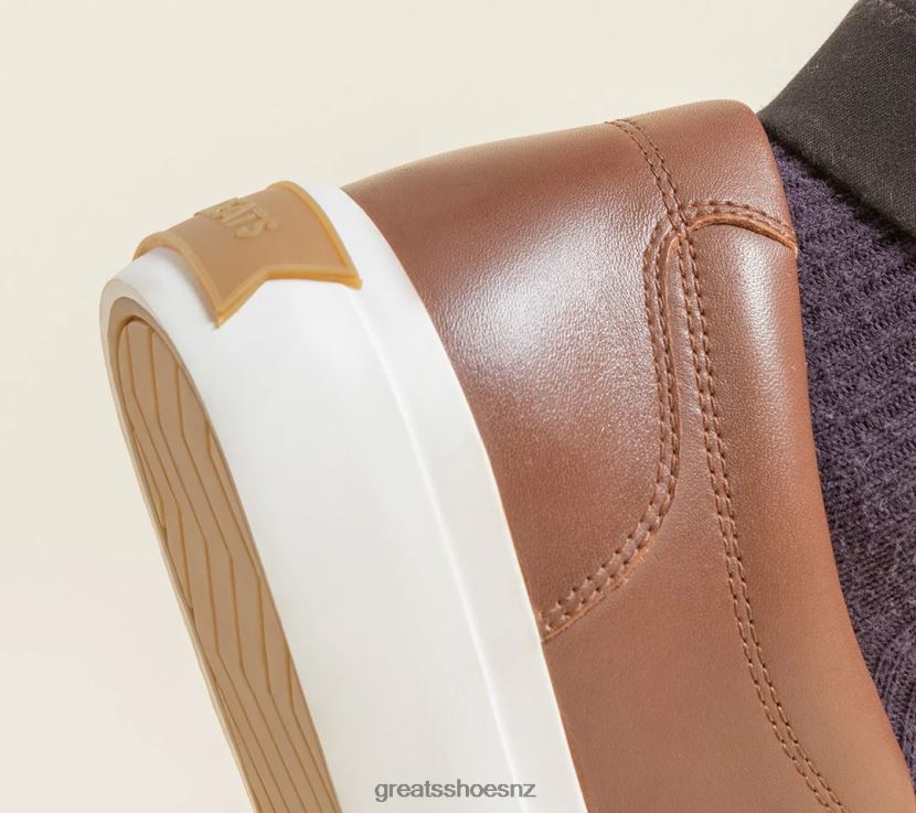 GREATS Dark Brown The Wooster Leather Shoes ZXBPJD72