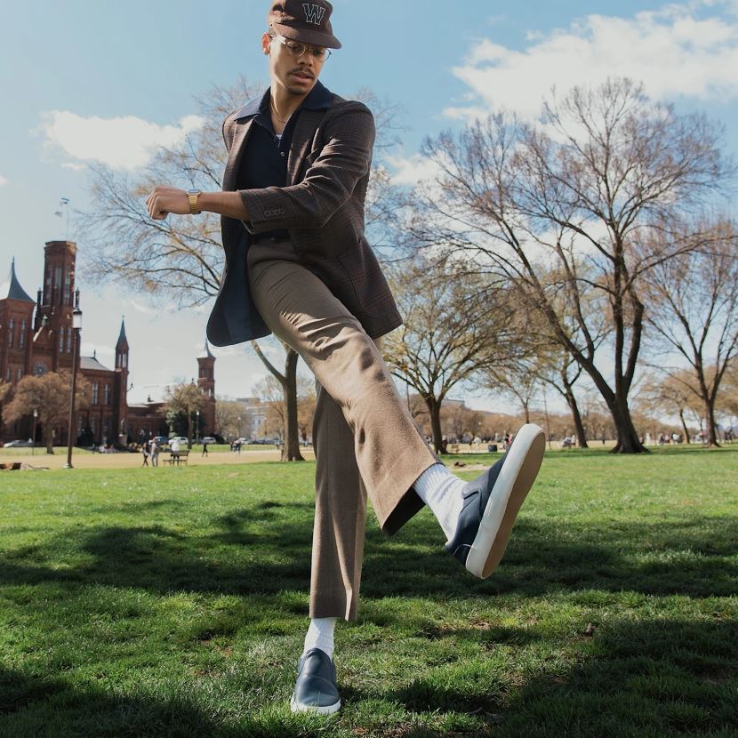 GREATS Navy The Wooster Leather Shoes ZXBPJD74