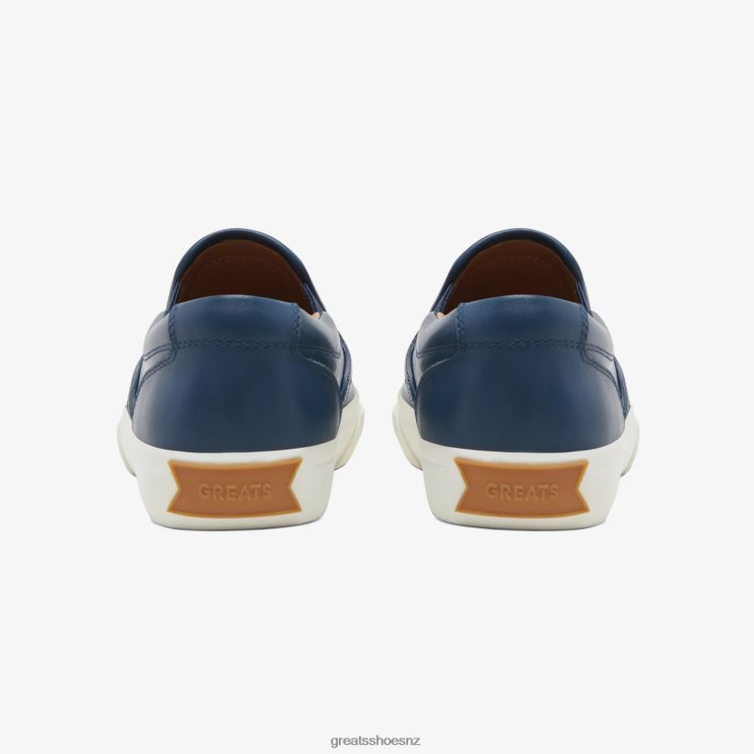 GREATS Navy The Wooster Leather Shoes ZXBPJD74