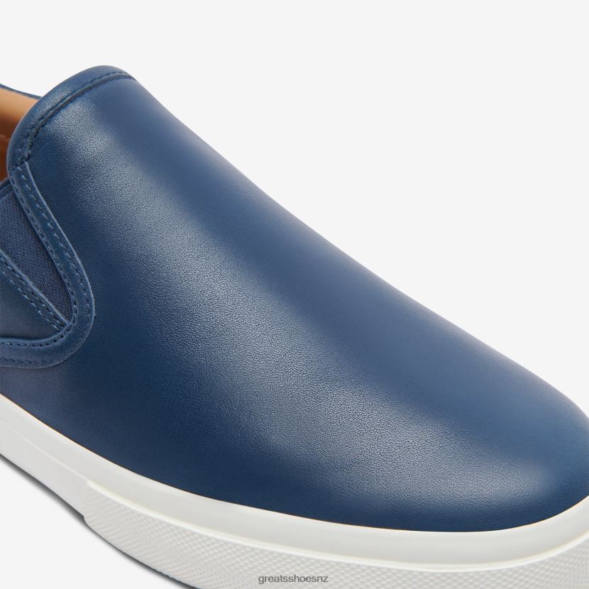 GREATS Navy The Wooster Leather Shoes ZXBPJD74