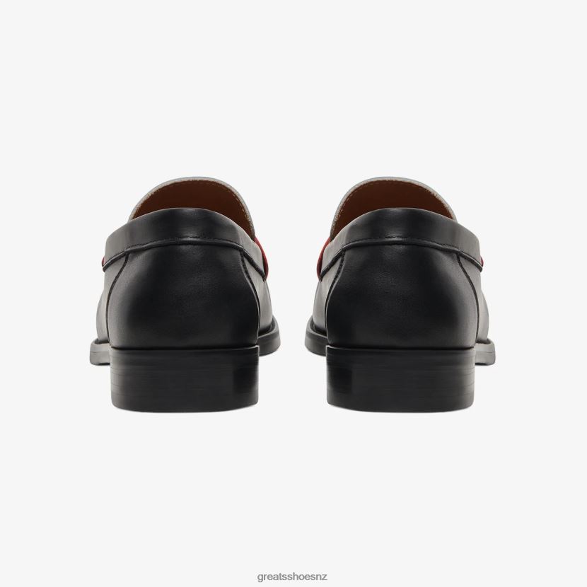 GREATS Retro Red Black The Essex Penny Loafer Shoes ZXBPJD65