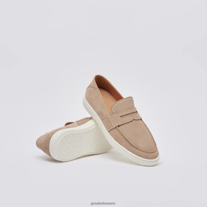 GREATS Sand The Paros Penny Loafer Shoes ZXBPJD69