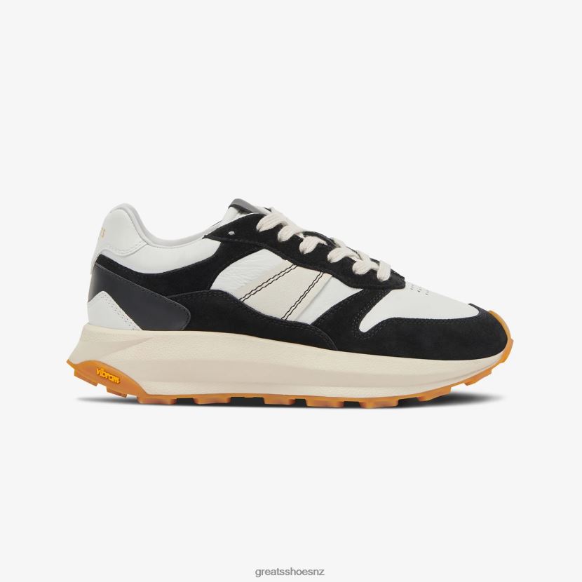 GREATS Black White The BRC Runner Shoes ZXBPJD132