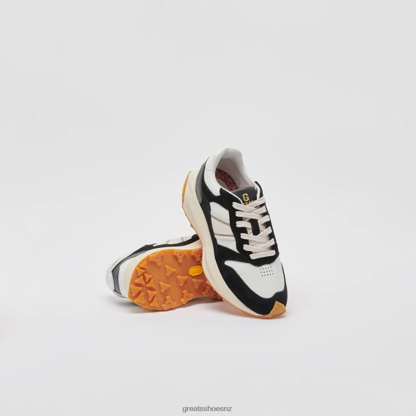 GREATS Black White The BRC Runner Shoes ZXBPJD132