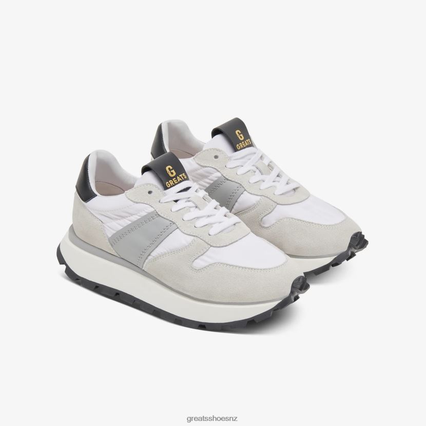 GREATS Blanco The Greenpoint Runner Shoes ZXBPJD135