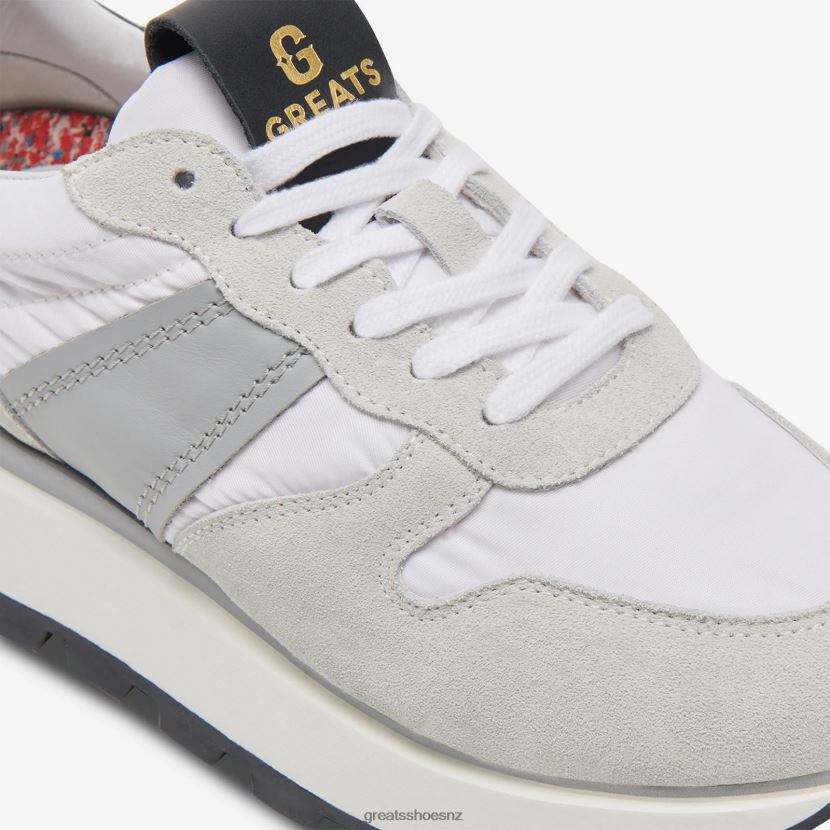 GREATS Blanco The Greenpoint Runner Shoes ZXBPJD135