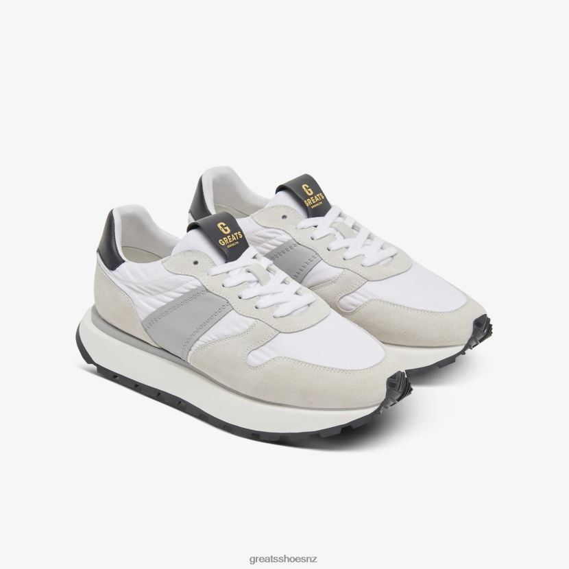 GREATS Blanco The Greenpoint Runner Shoes ZXBPJD41