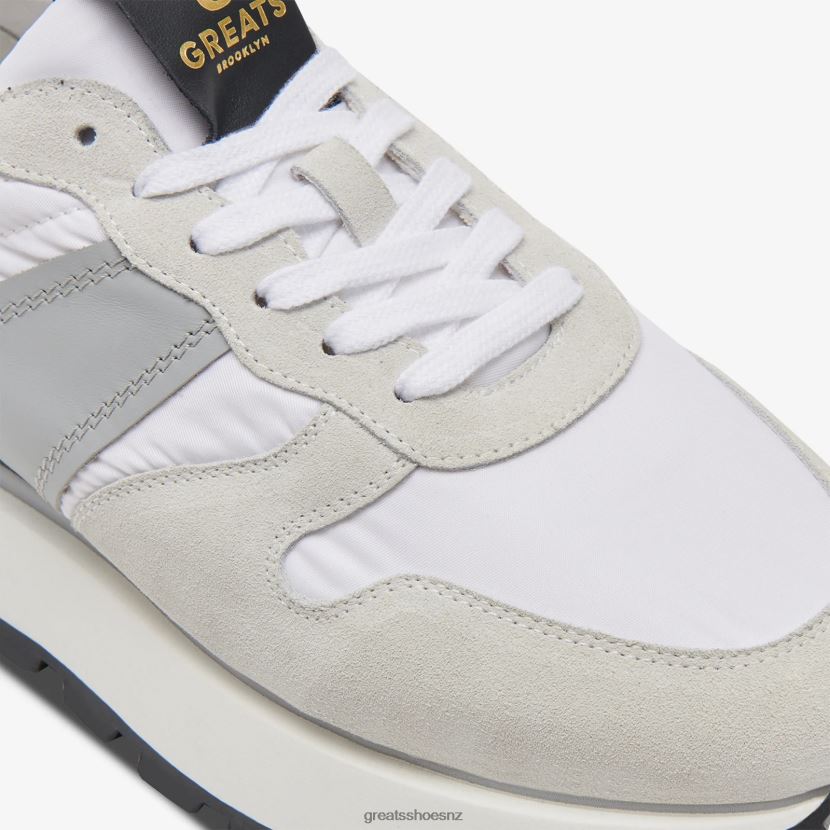 GREATS Blanco The Greenpoint Runner Shoes ZXBPJD41