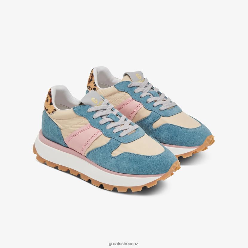 GREATS Blush Multi The Greenpoint Runner Shoes ZXBPJD150