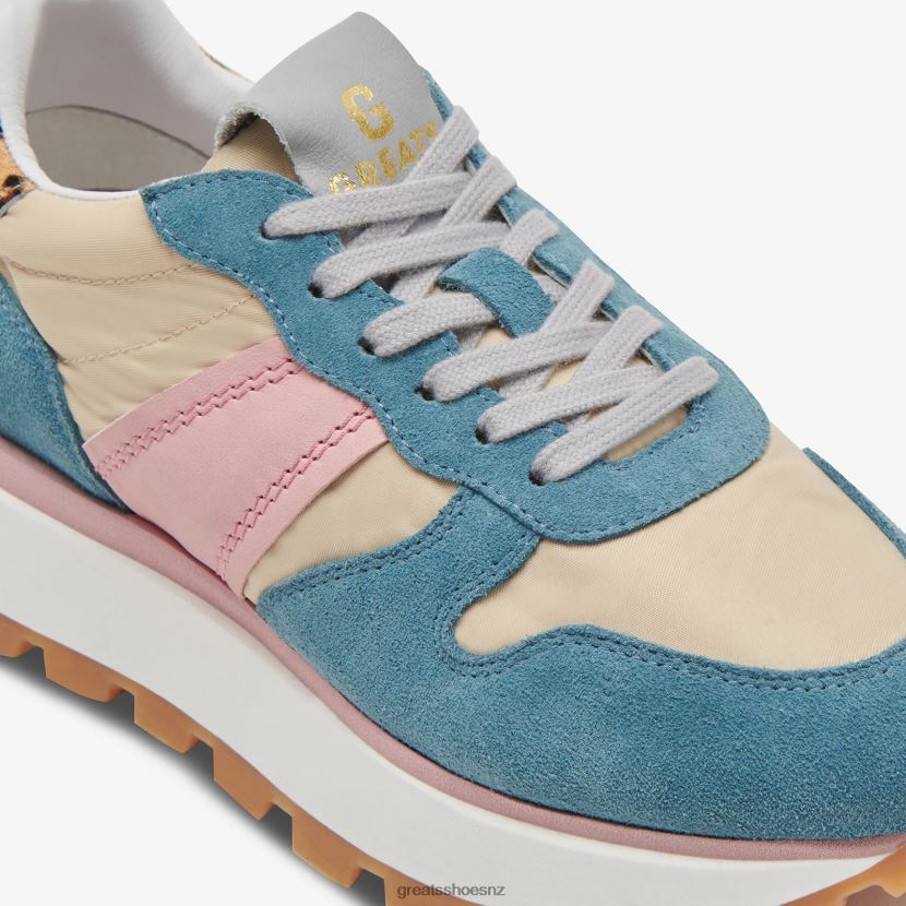 GREATS Blush Multi The Greenpoint Runner Shoes ZXBPJD150