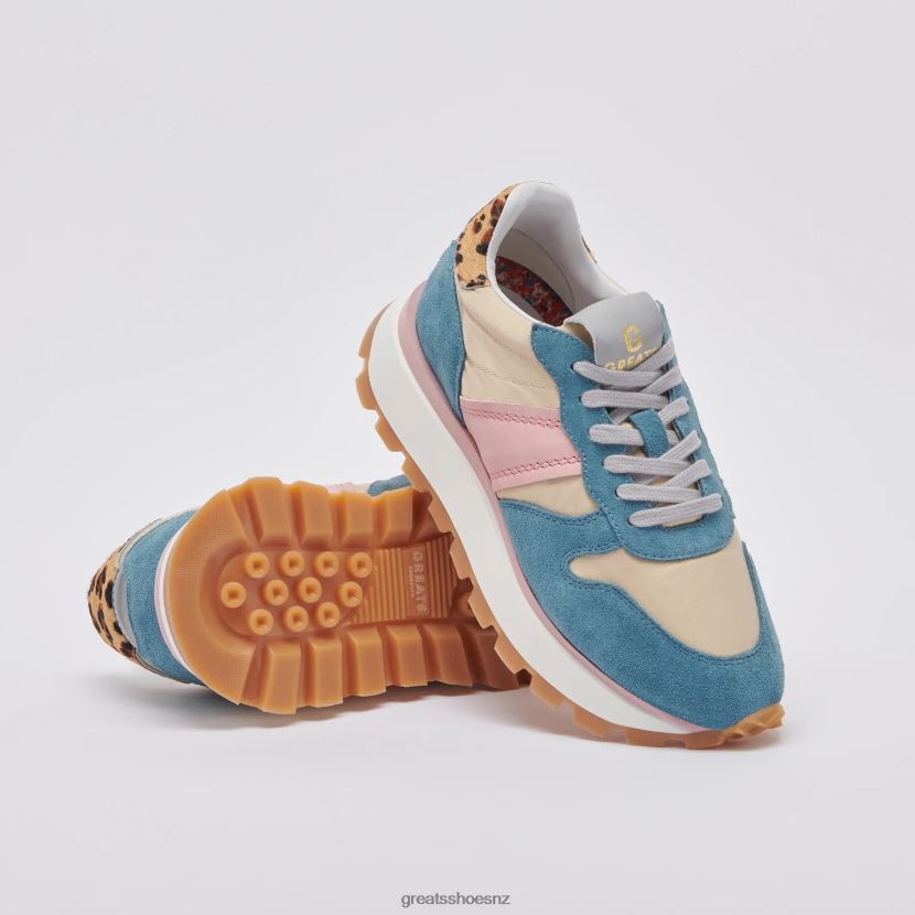 GREATS Blush Multi The Greenpoint Runner Shoes ZXBPJD150