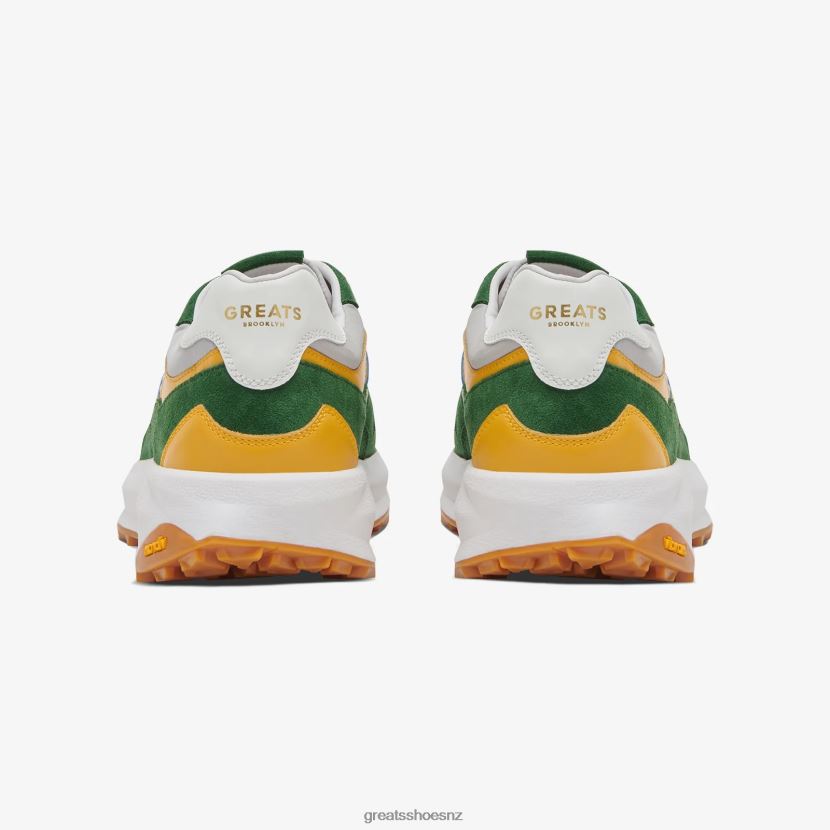 GREATS Green Multi The BRC Runner Shoes ZXBPJD3