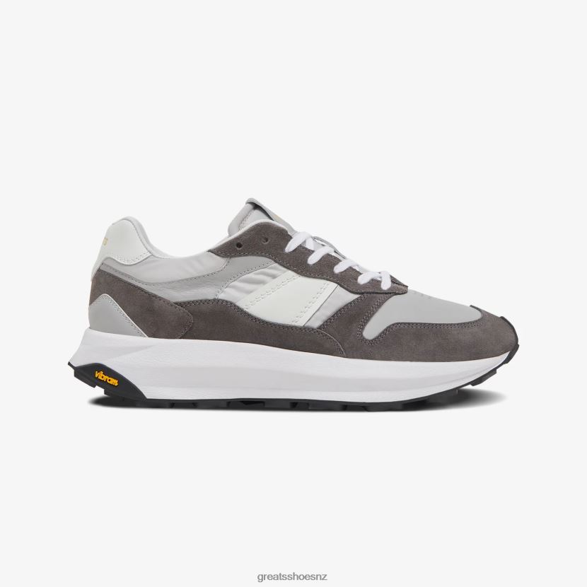 GREATS Grey Multi The BRC Runner Shoes ZXBPJD45