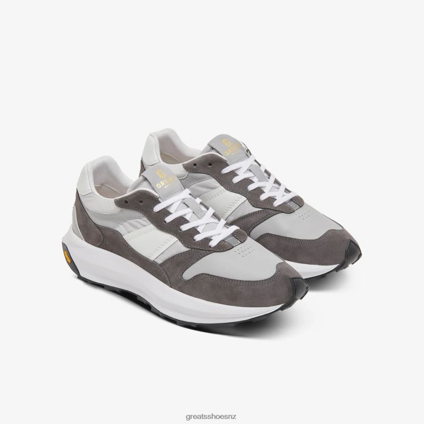 GREATS Grey Multi The BRC Runner Shoes ZXBPJD45