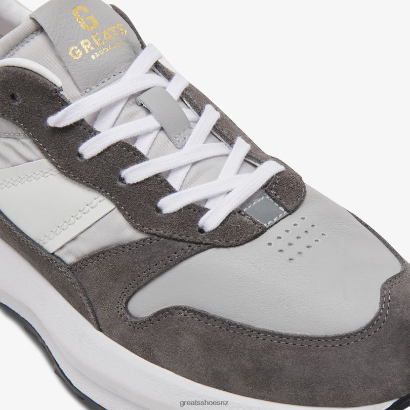 GREATS Grey Multi The BRC Runner Shoes ZXBPJD45