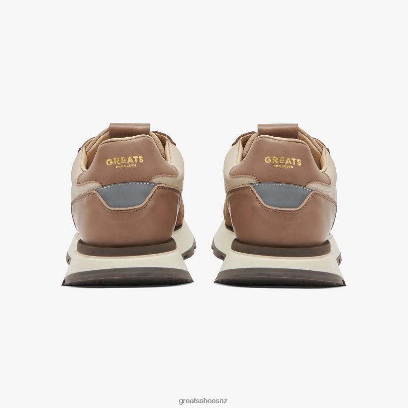 GREATS Mocha The Greenpoint Runner Shoes ZXBPJD43