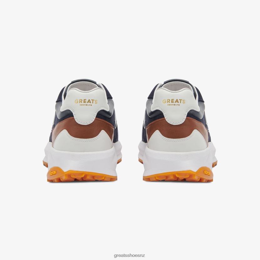 GREATS Navy The BRC Runner Shoes ZXBPJD4