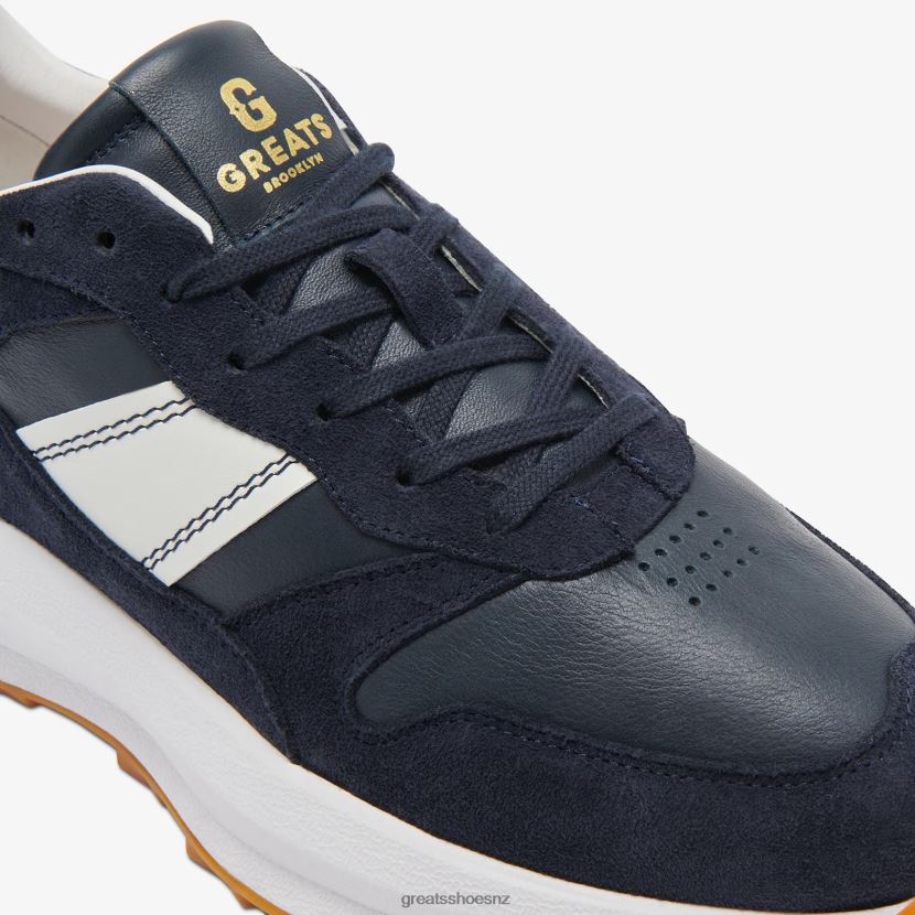 GREATS Navy The BRC Runner Shoes ZXBPJD4