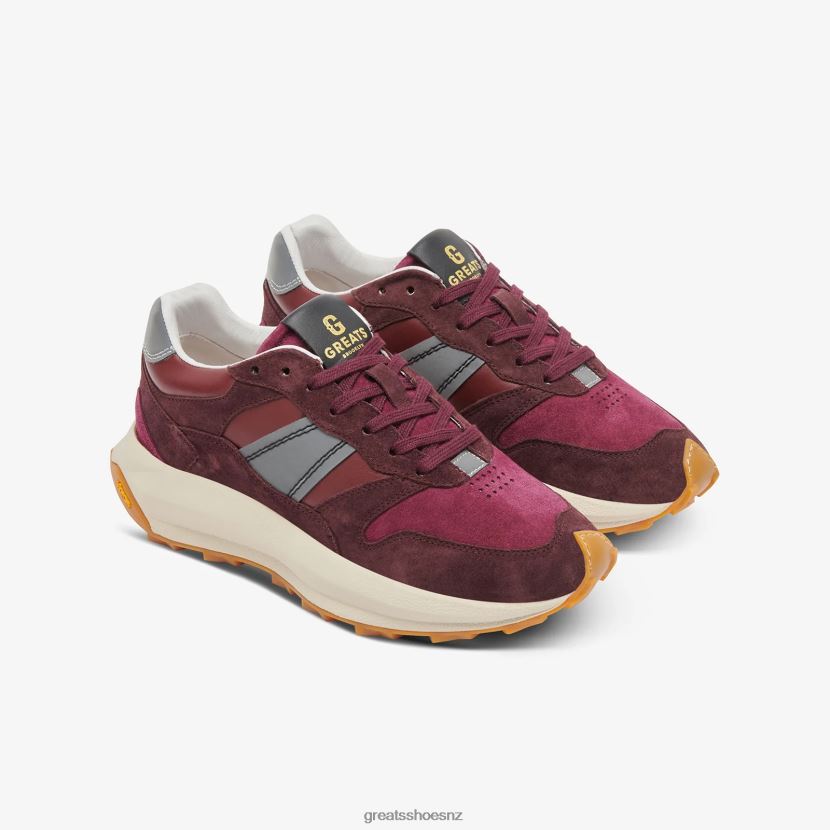 GREATS Plum The BRC Runner Shoes ZXBPJD134