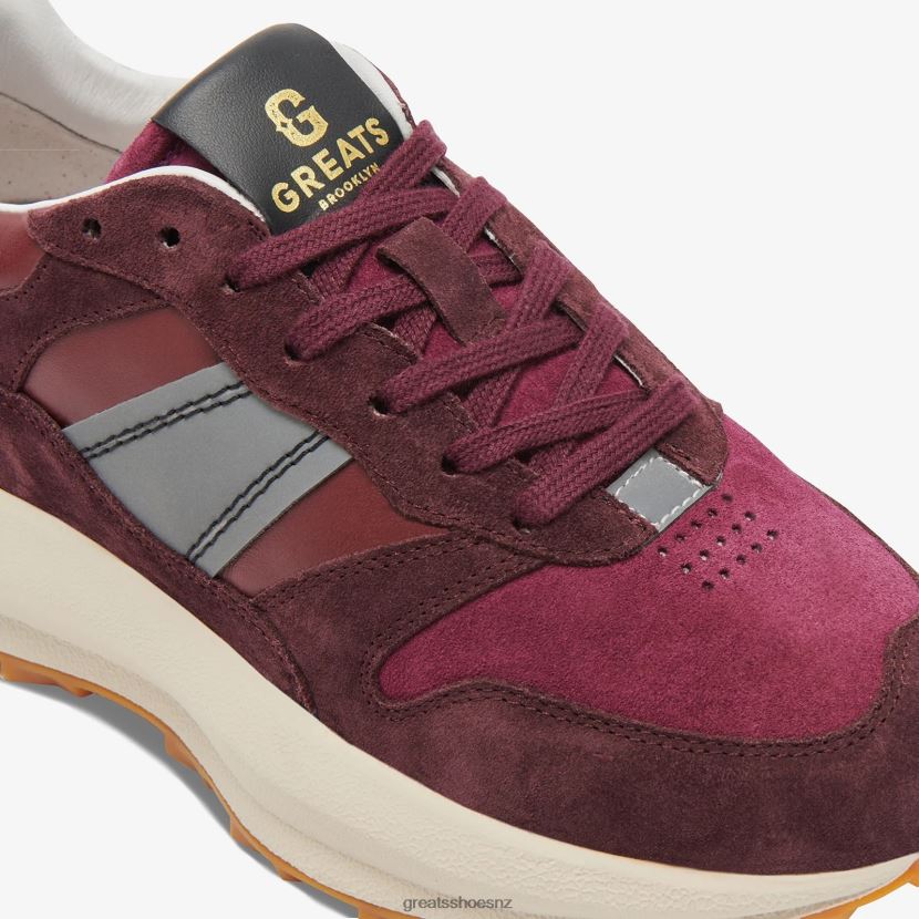 GREATS Plum The BRC Runner Shoes ZXBPJD134