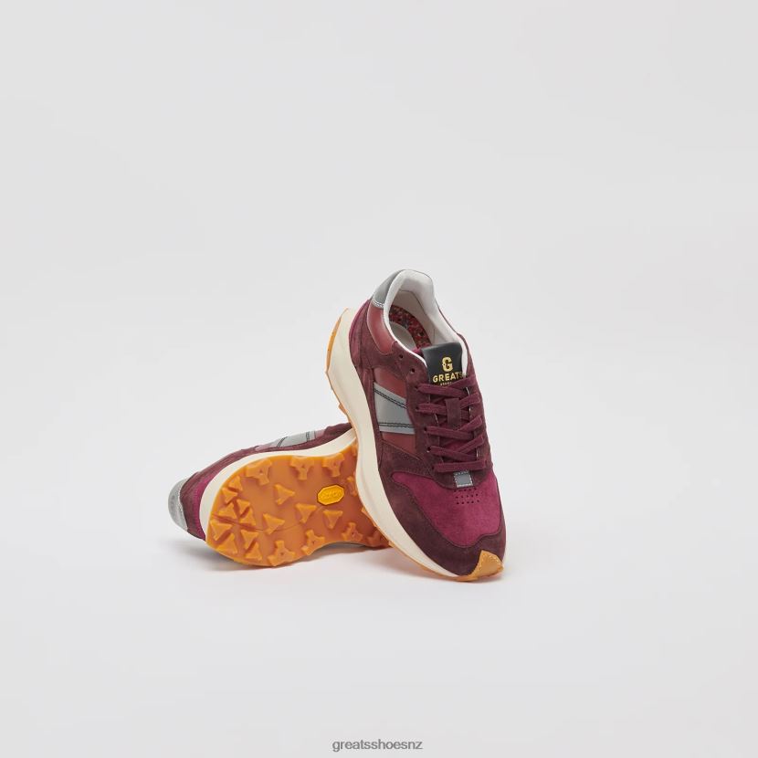 GREATS Plum The BRC Runner Shoes ZXBPJD134
