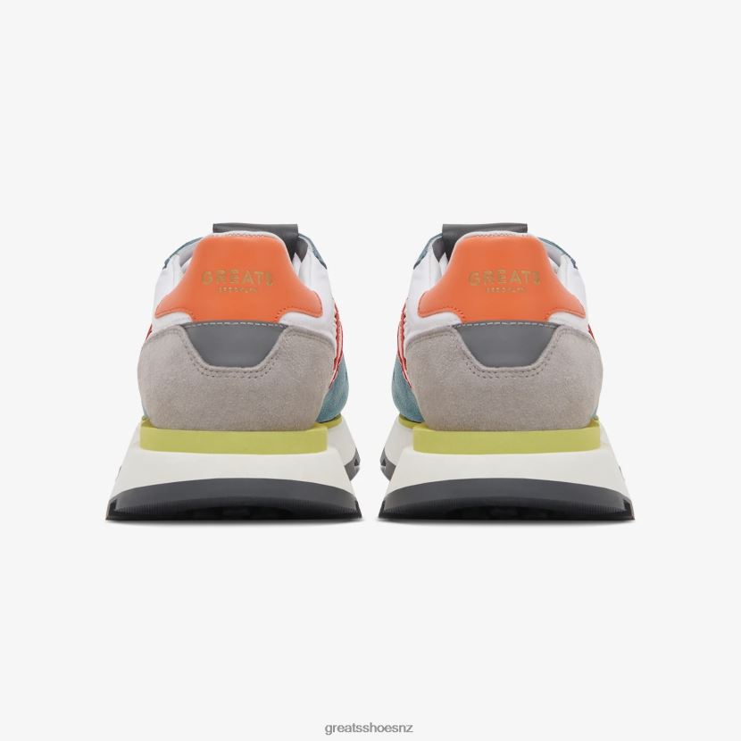 GREATS White Blue The Greenpoint Runner Shoes ZXBPJD138