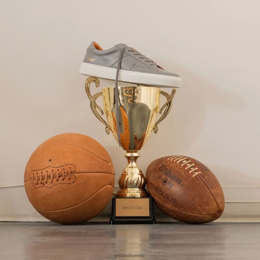 GREATS Ash Grey The Royale 2.0 Shoes ZXBPJD6